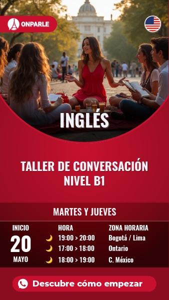 INGLÉS B1-TALLER-CONV-MAR-JUE-DIURNO