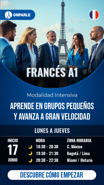 Curso grupal online de franc´´és A1