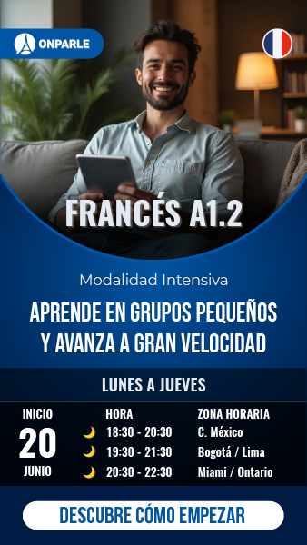 Curso grupal online de franc´´és A1.2