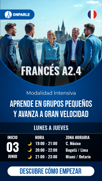 Curso grupal online de franc´´és A2.4