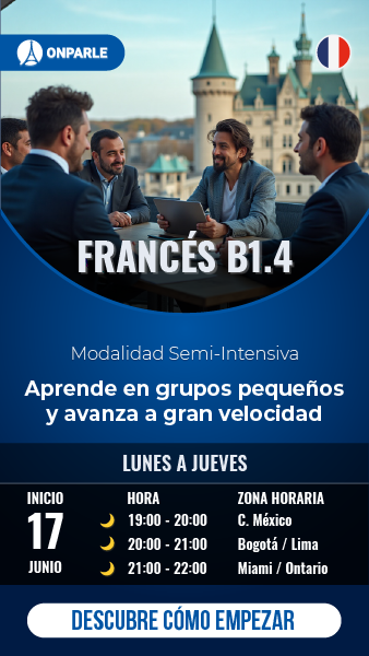 Curso grupal online de franc´´és B1.4